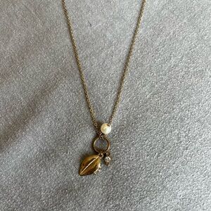Long Gold Pendant Necklace